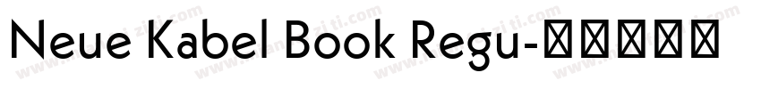 Neue Kabel Book Regu字体转换